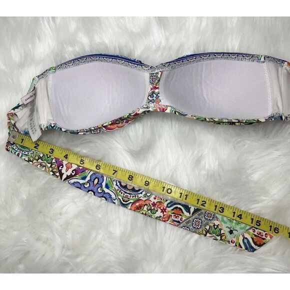 Nanette‎ Lepore Greek Tiles Tease Bandeau Women’s Size Small - Picture 12 of 12